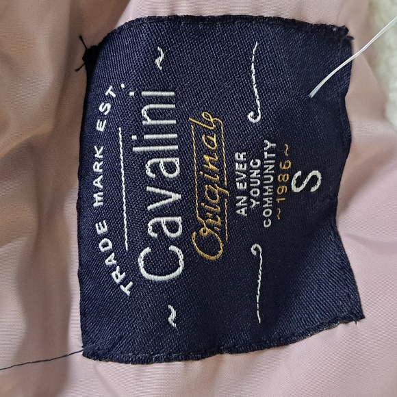 Cavalini Purplish Pink Sleeveless Hooded Fuzzy Lined Jacket. Size Small NWOT - Picture 10 of 12